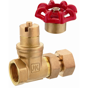 J114 brass magnetic gate valve before water meter